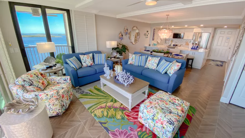 10th Floor Condo Living Room