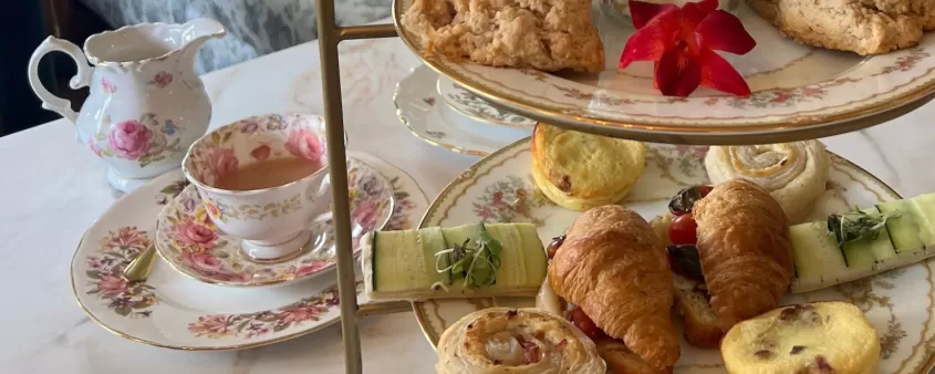 Afternoon tea at Wisteria Tea Room